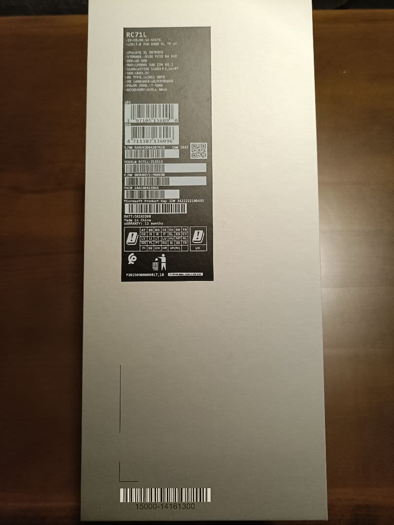 その他 ASUS RC71L-Z1E512 ROG ALLY