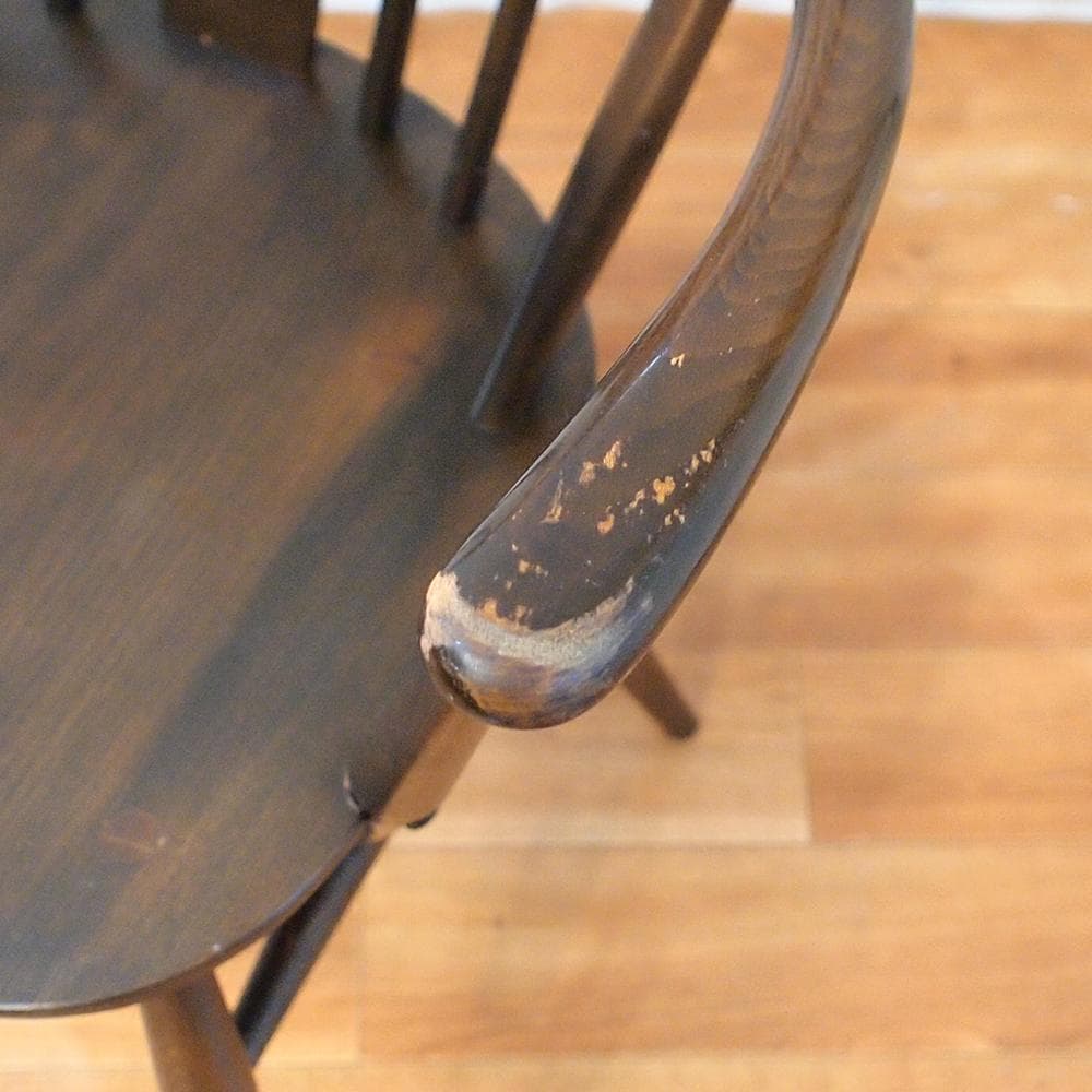 イギリスビンテージ アーコール/ercol エルム材 シスルバック アームチェア