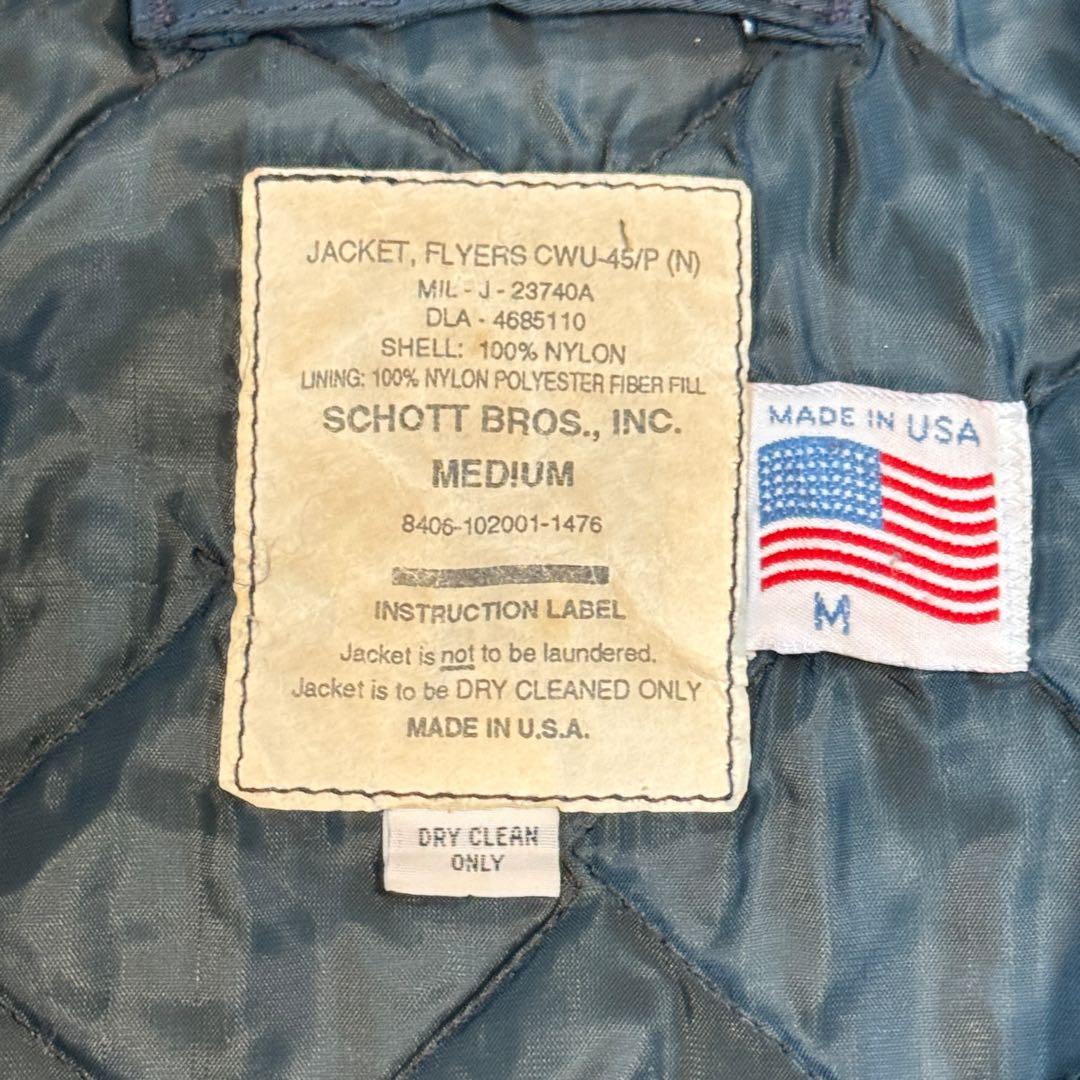 90's USA製 Schott M TYPE CWU-45/P