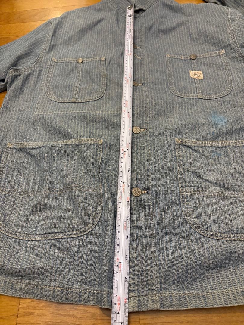 RRL Ralph Lauren ストライプ カバーオール　ダブルアールエル　L