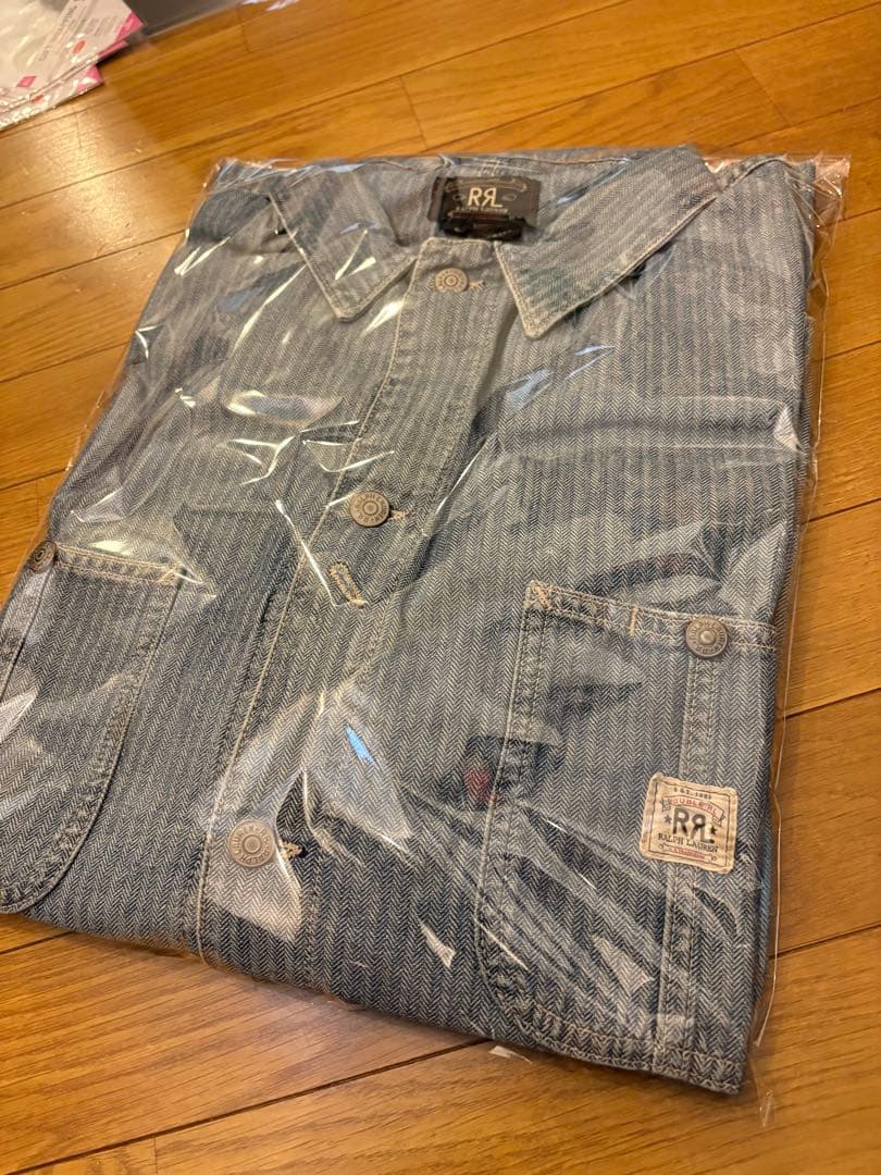 RRL Ralph Lauren ストライプ カバーオール　ダブルアールエル　L