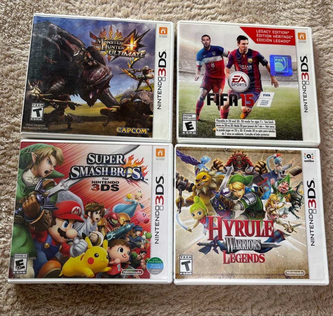 北米版 ニンテンドー2DS 本体＋ソフト4本