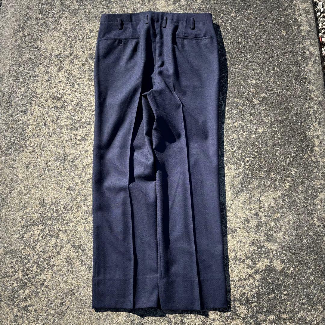 50s 60s usa製　ワイドスラックス　極太　ポリエステル　ヘリンボーン