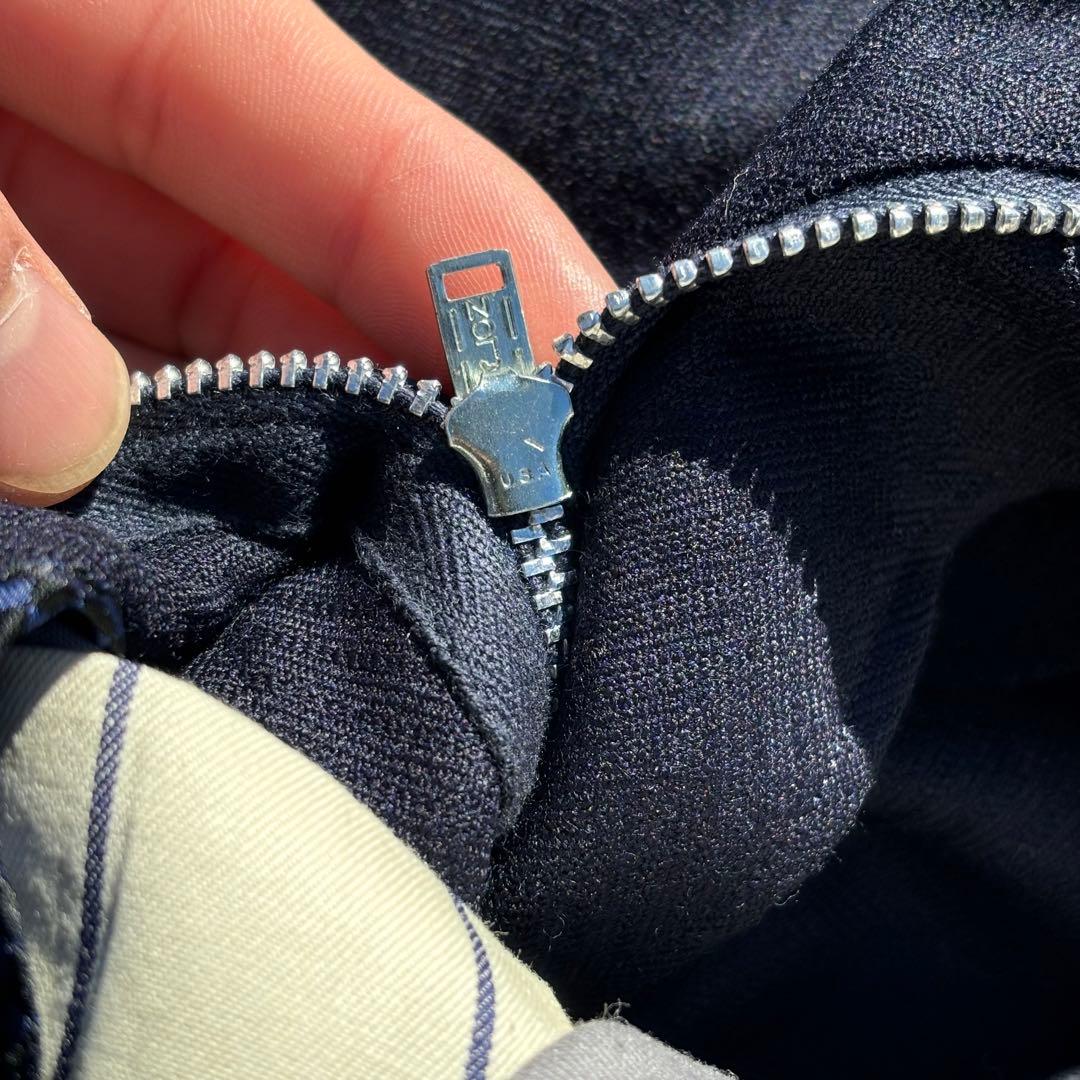 50s 60s usa製　ワイドスラックス　極太　ポリエステル　ヘリンボーン