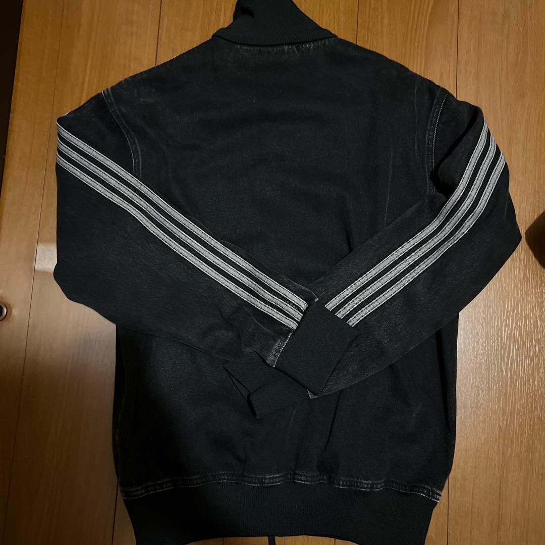 アディダス アディカラーデニムジャケット　ファイヤーバードトラックトップ　M