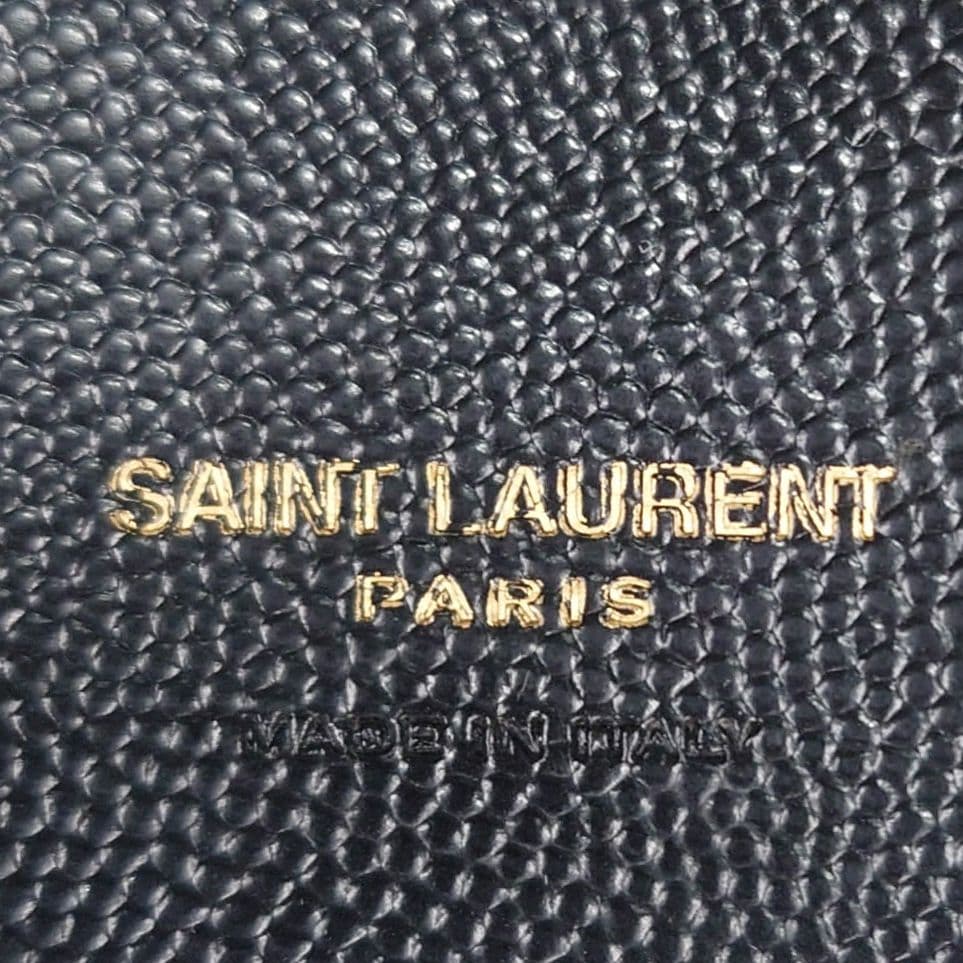 【極美品】サンローラン カサンドラ スリムキーケース 4連 YSLロゴ ブラック