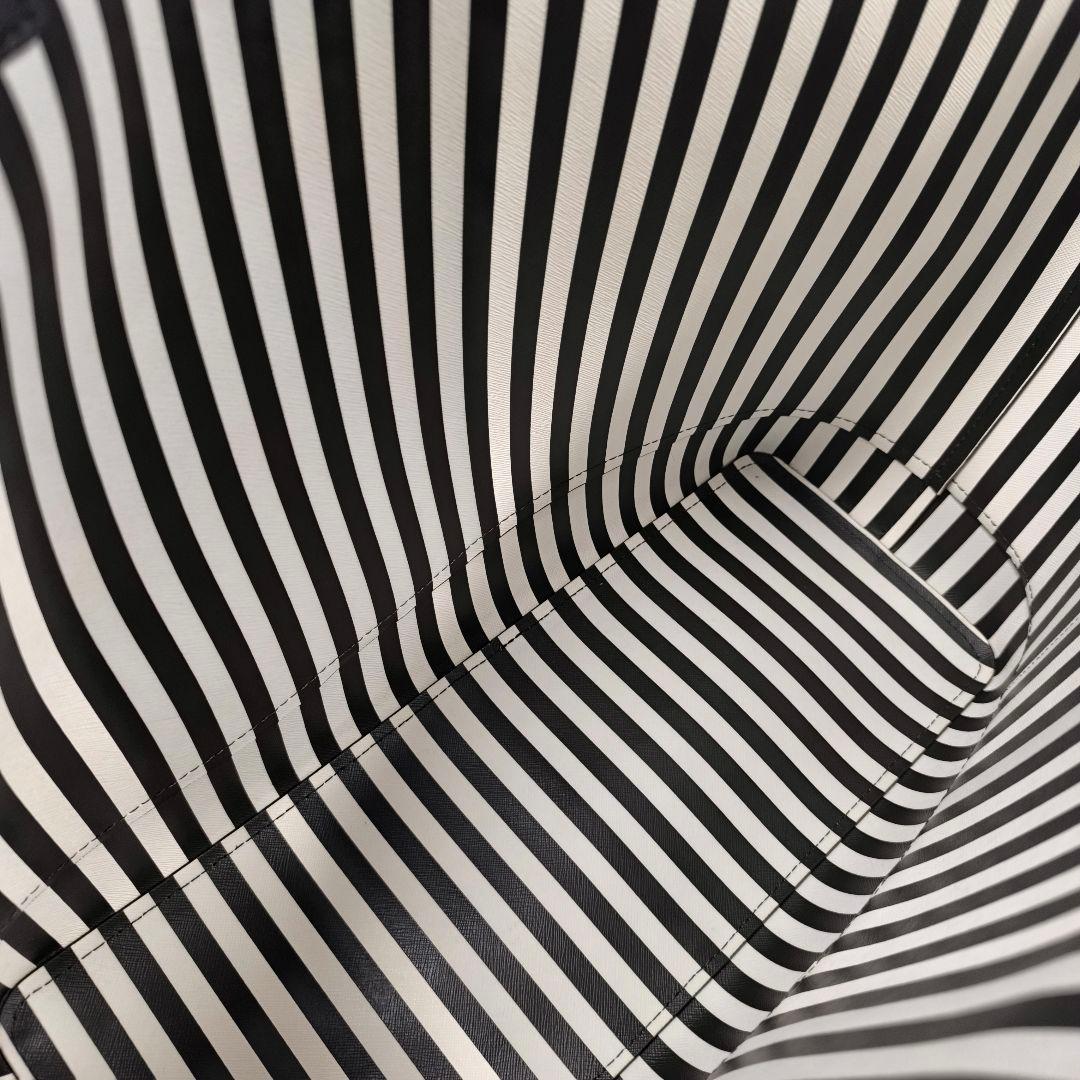 【kristen様】ヘンリベンデル　サフィアーノレザー　トートバッグ　ストライプ