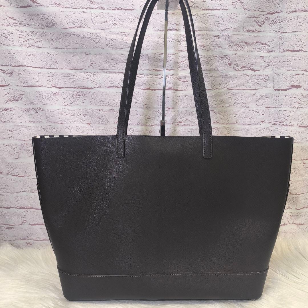 【kristen様】ヘンリベンデル　サフィアーノレザー　トートバッグ　ストライプ