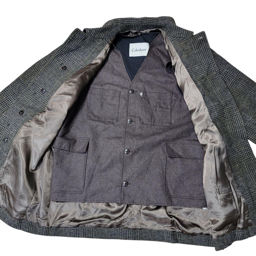 ほぼ未使用 定価13万 Caledoor British wool カバーオール