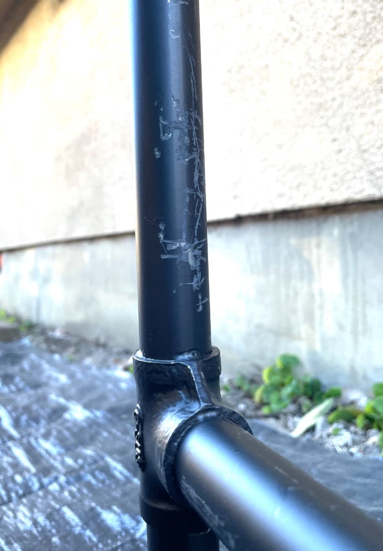 りーちゃん　2台　アイアン ガス管調 ハンガーラック 引き取り限定