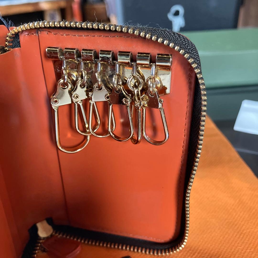 PORTER オレンジレザーキーケース