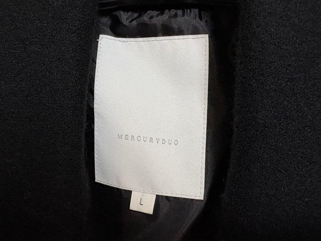2024 マーキュリーデュオ　ウールチェスターコート 黒　L