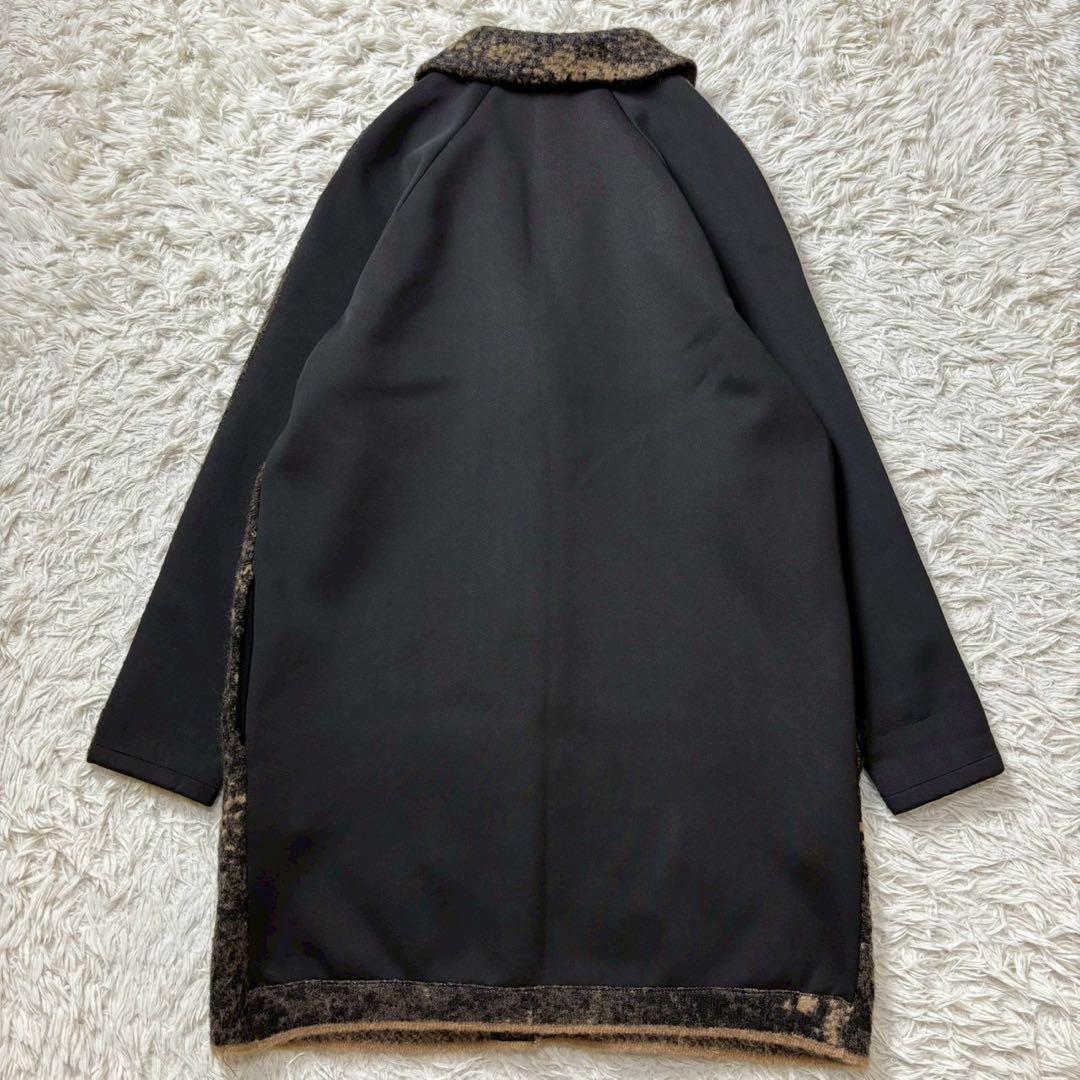 美品 CLASS roberto cavalli ロングコート　アニマル　モヘア