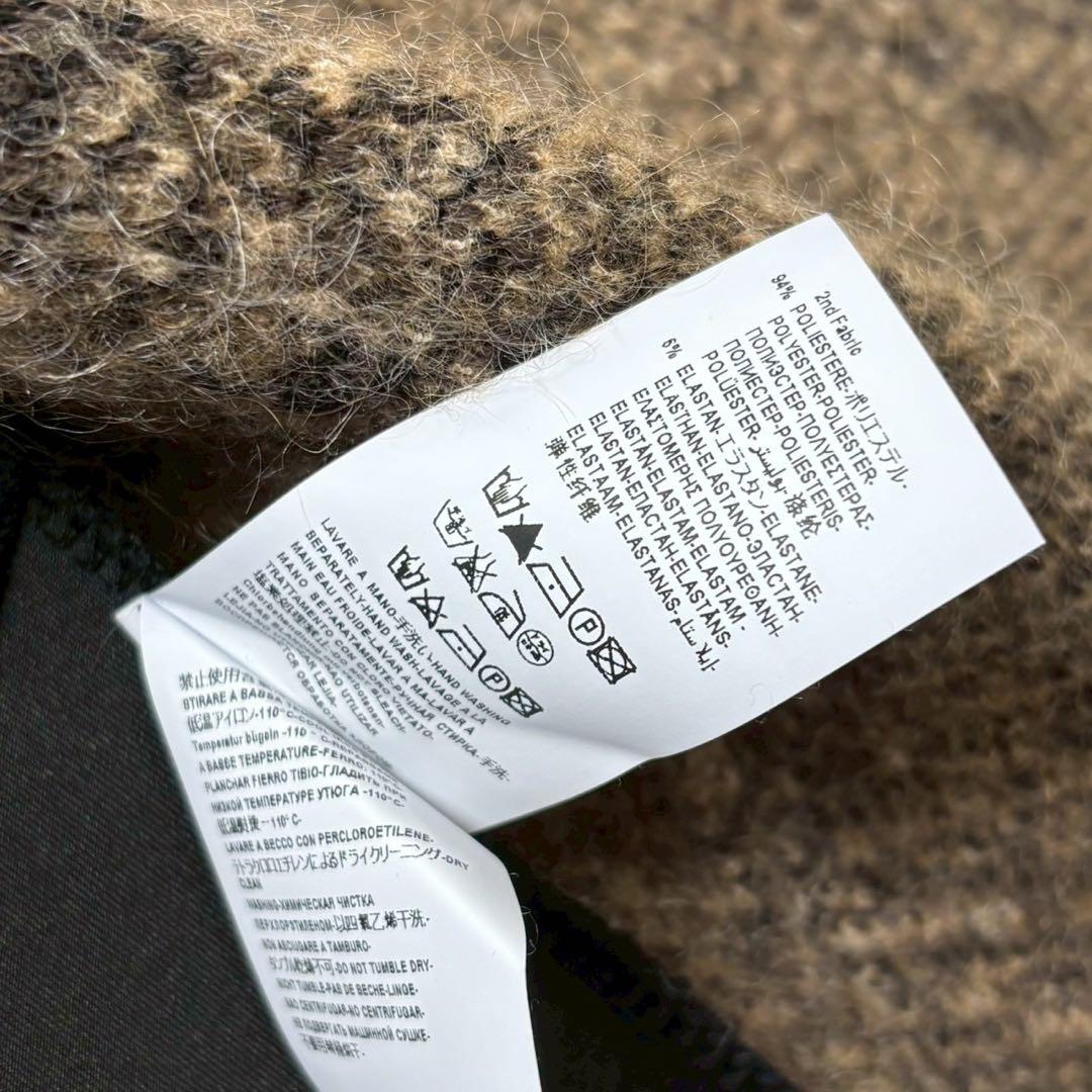 美品 CLASS roberto cavalli ロングコート　アニマル　モヘア