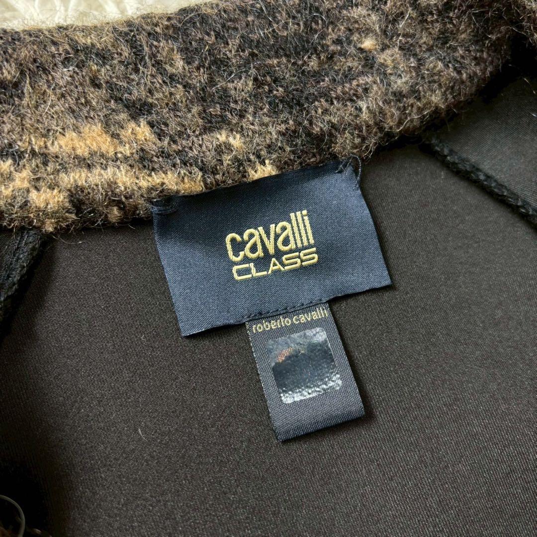 美品 CLASS roberto cavalli ロングコート　アニマル　モヘア