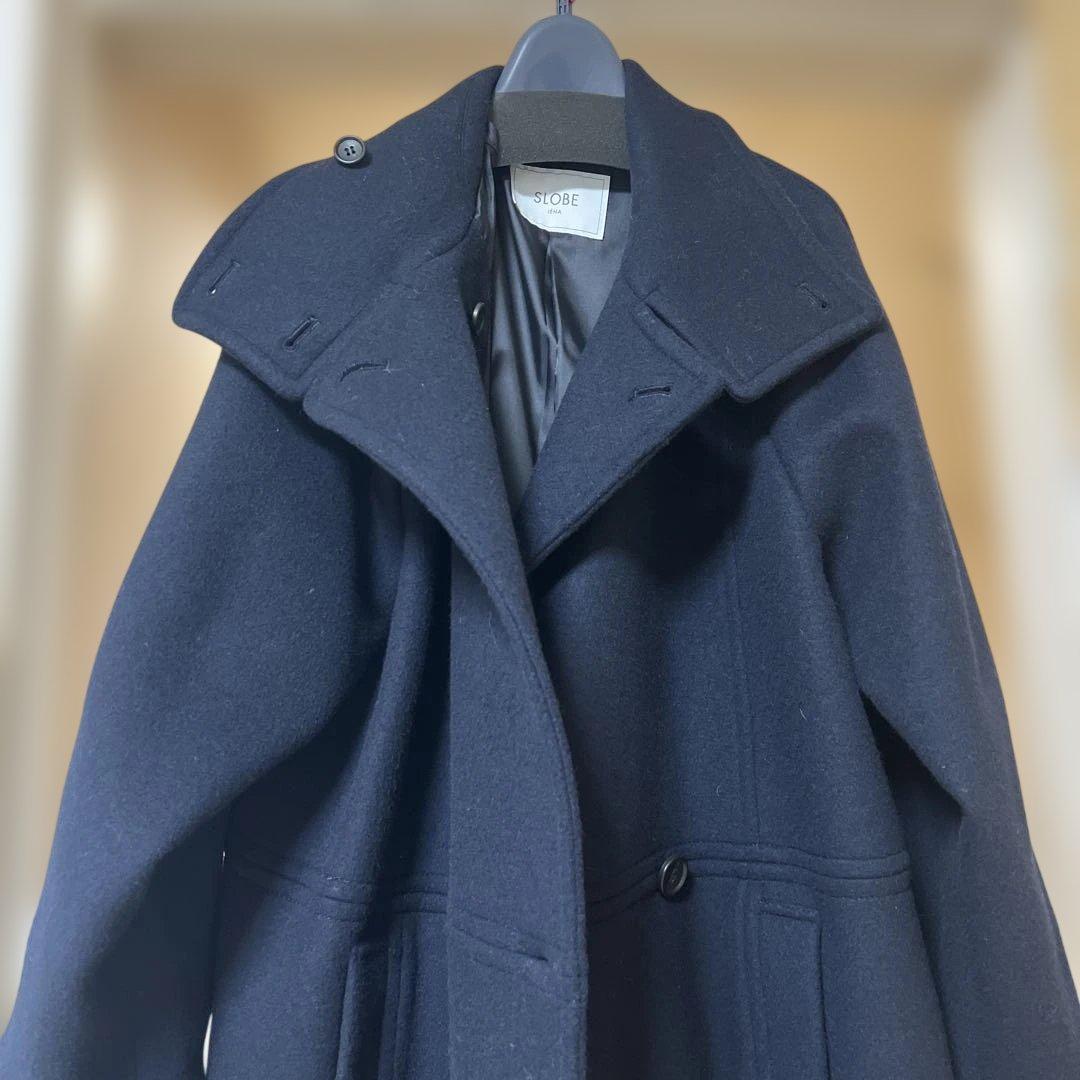 スローブイエナ　ウールスタンドコクーンコート　36