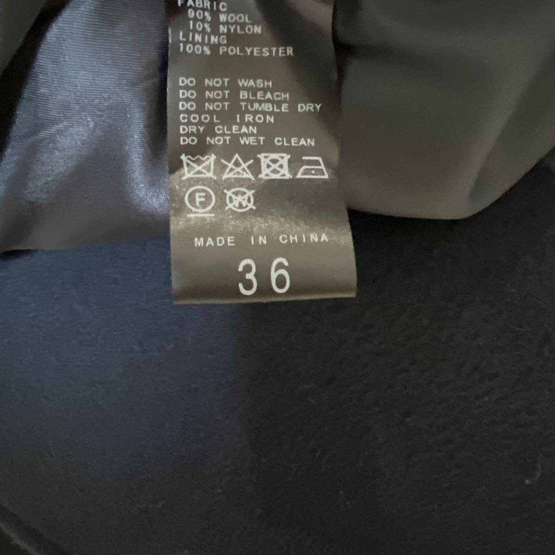 スローブイエナ　ウールスタンドコクーンコート　36