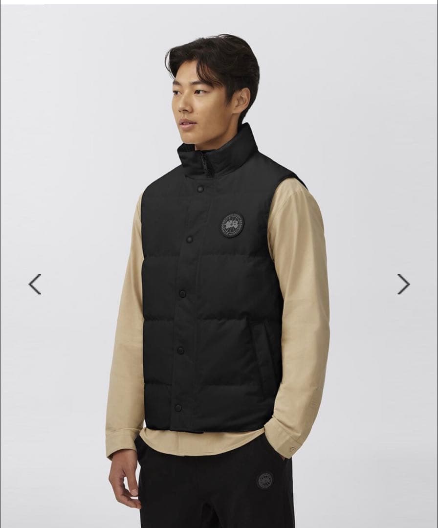 AZUI 美品◎ カナダグース ダウンベスト ブラックレーベル