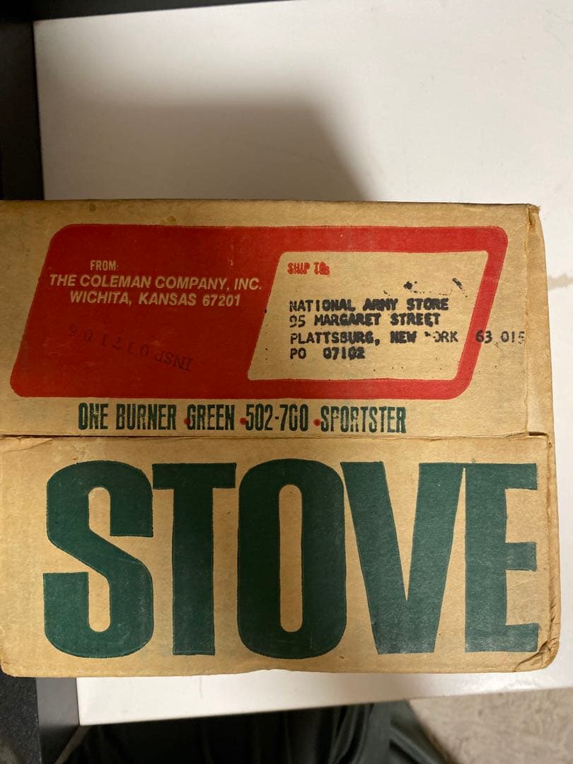 Coleman コールマン 502 stove 70年5月製　とてもきれい