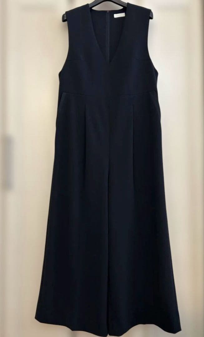 ballsey ジョーゼットジャージーVネックオールインワン34