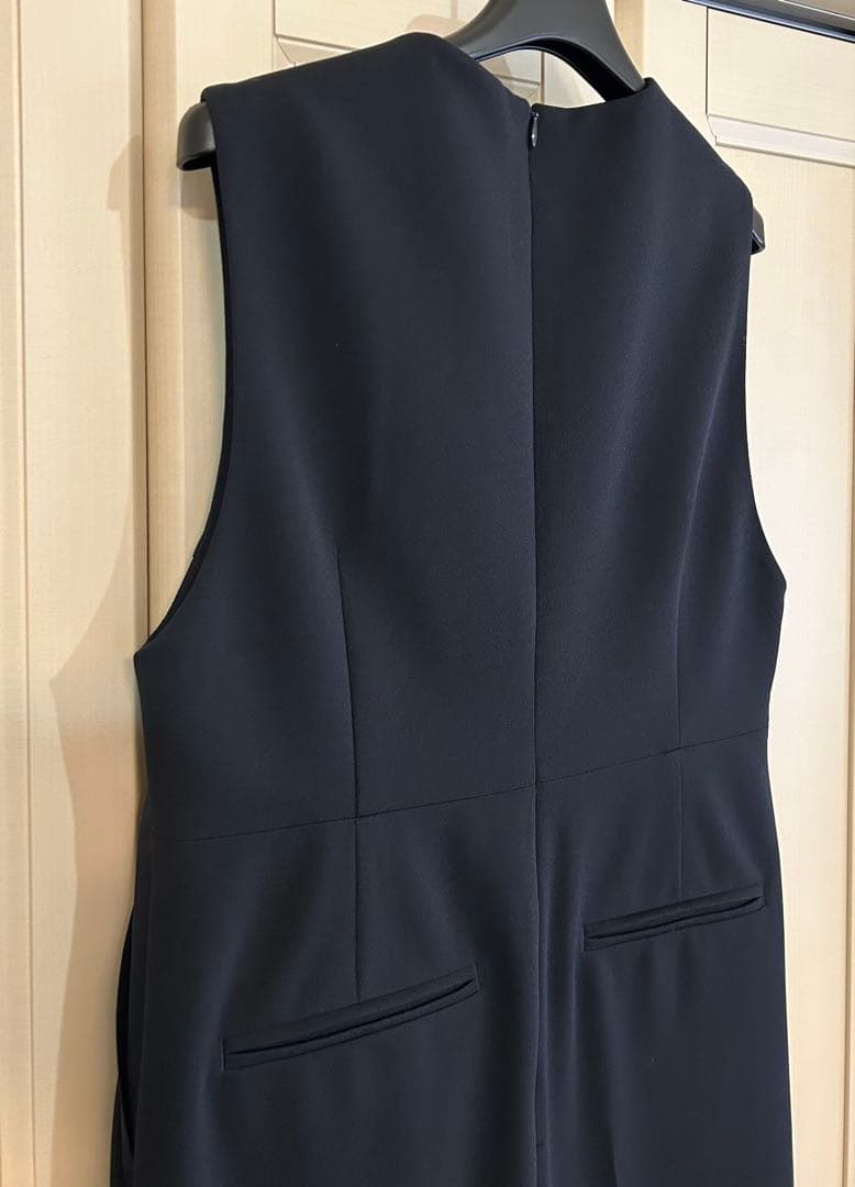 ballsey ジョーゼットジャージーVネックオールインワン34