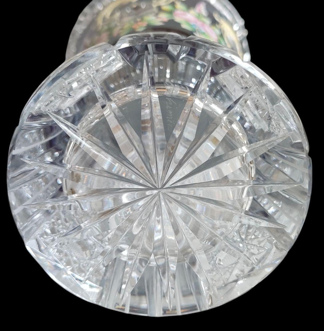 【Bohemia Crystal】ラスカ ボヘミアクリスタル 花瓶 未使用品