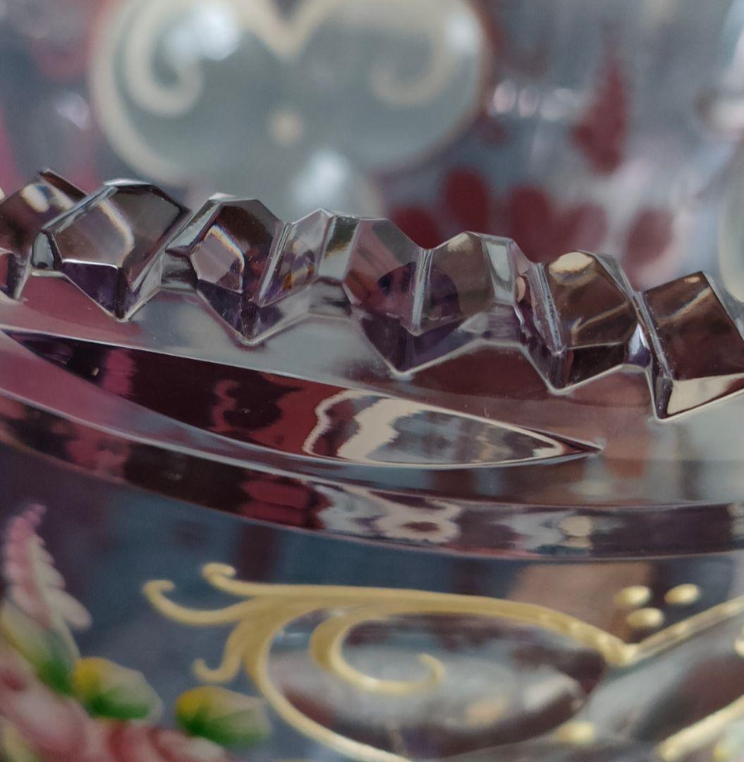 【Bohemia Crystal】ラスカ ボヘミアクリスタル 花瓶 未使用品