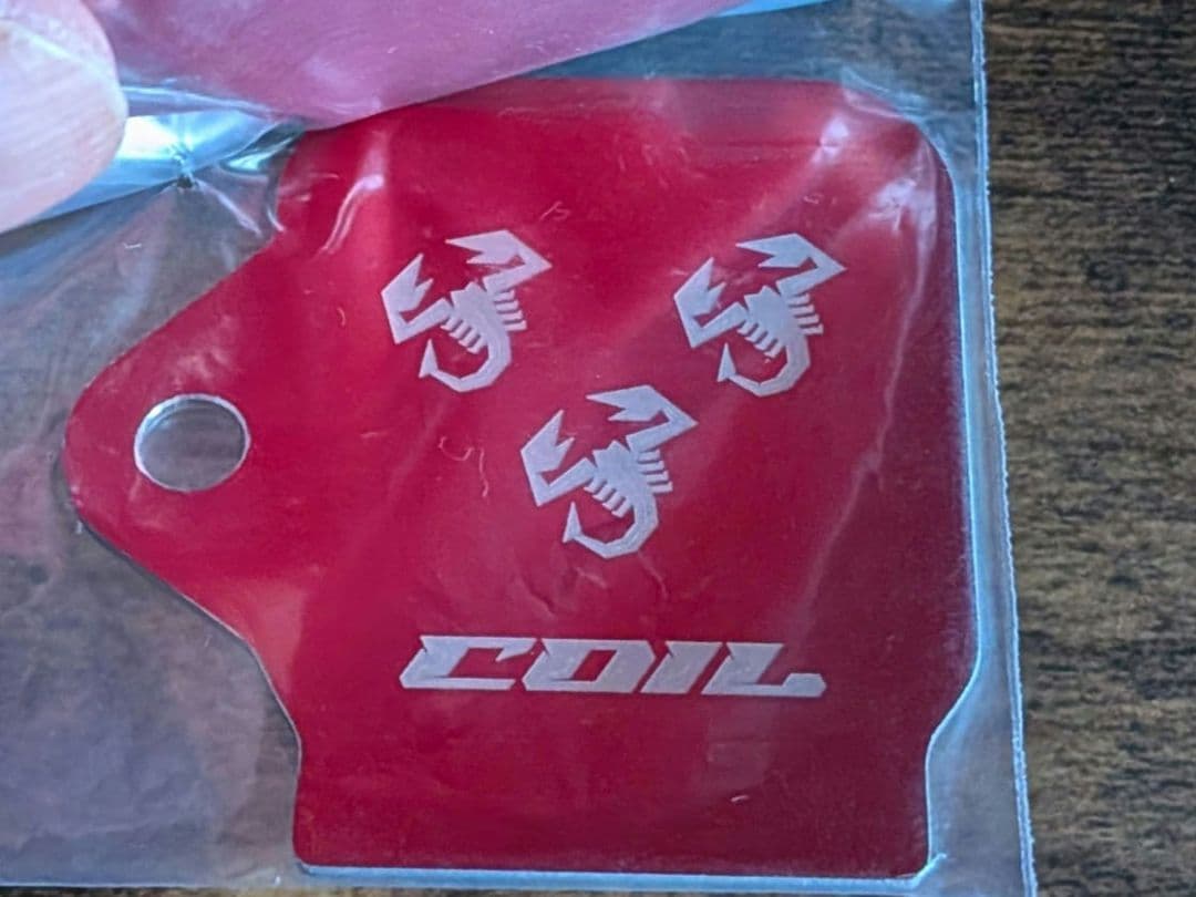 アバルト 500 595 695 レッド コイルカバー アルミ製