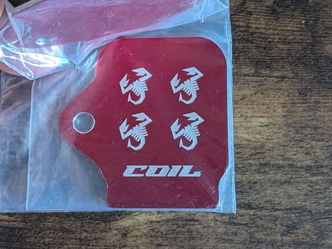 アバルト 500 595 695 レッド コイルカバー アルミ製