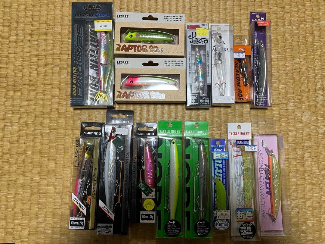 シーバスルアーまとめ売りシーバス人気メーカー多数　メガバス　ダイワ　シマノ等