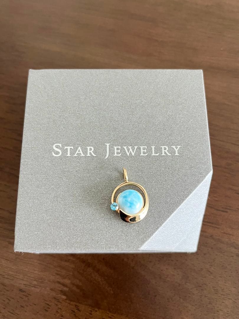 スタージュエリー ⭐︎ラリマー ブルートパーズ ペンダントトップ K10