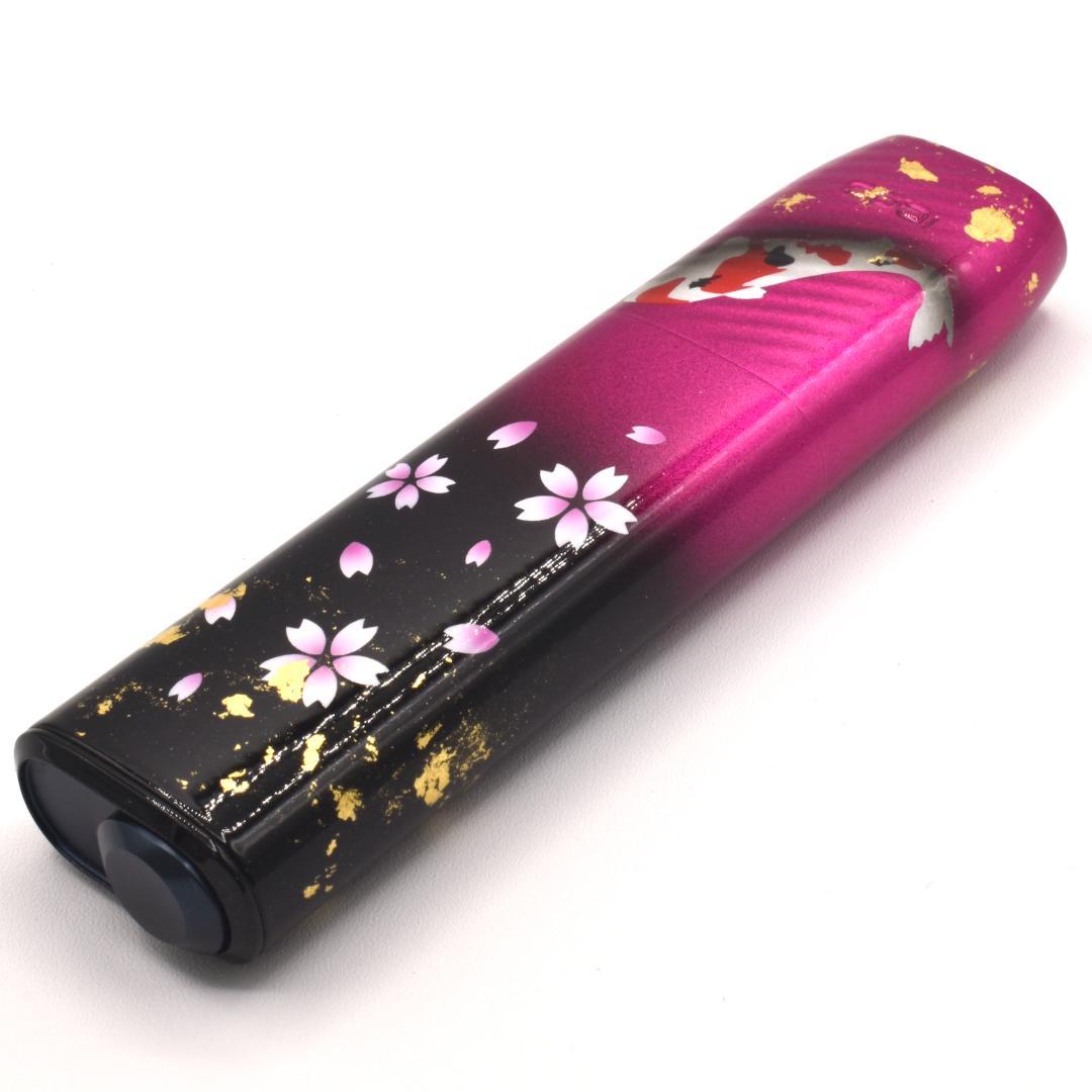 新型　IQOS ILUMAiONE　カスタムペイント　桜鯉柄　金箔入り　ピンク