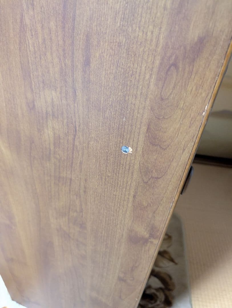 木製食器棚 ガラス扉付き 引き出し付き