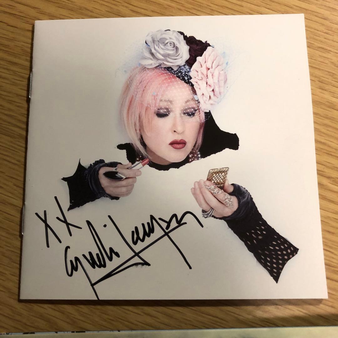 貴重❗️CYNDI LAUPER,直筆サインCD シンディ・ローパー