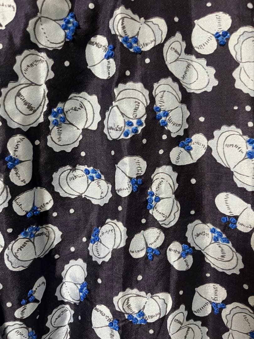 BUNON ブノン　エンブロイダリーオーバーオール