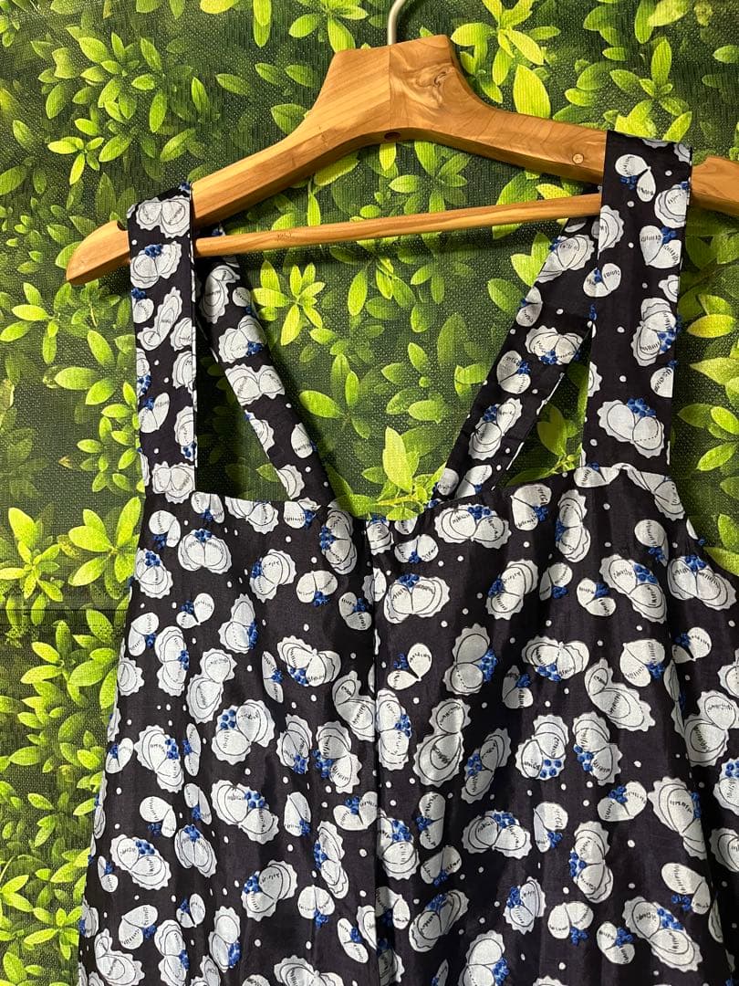 BUNON ブノン　エンブロイダリーオーバーオール