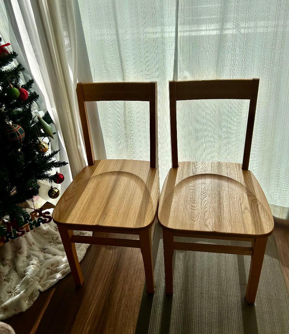 【送料込】KEYUCA ケユカ 天然木 ダイニングチェア 2脚セット 全国配送