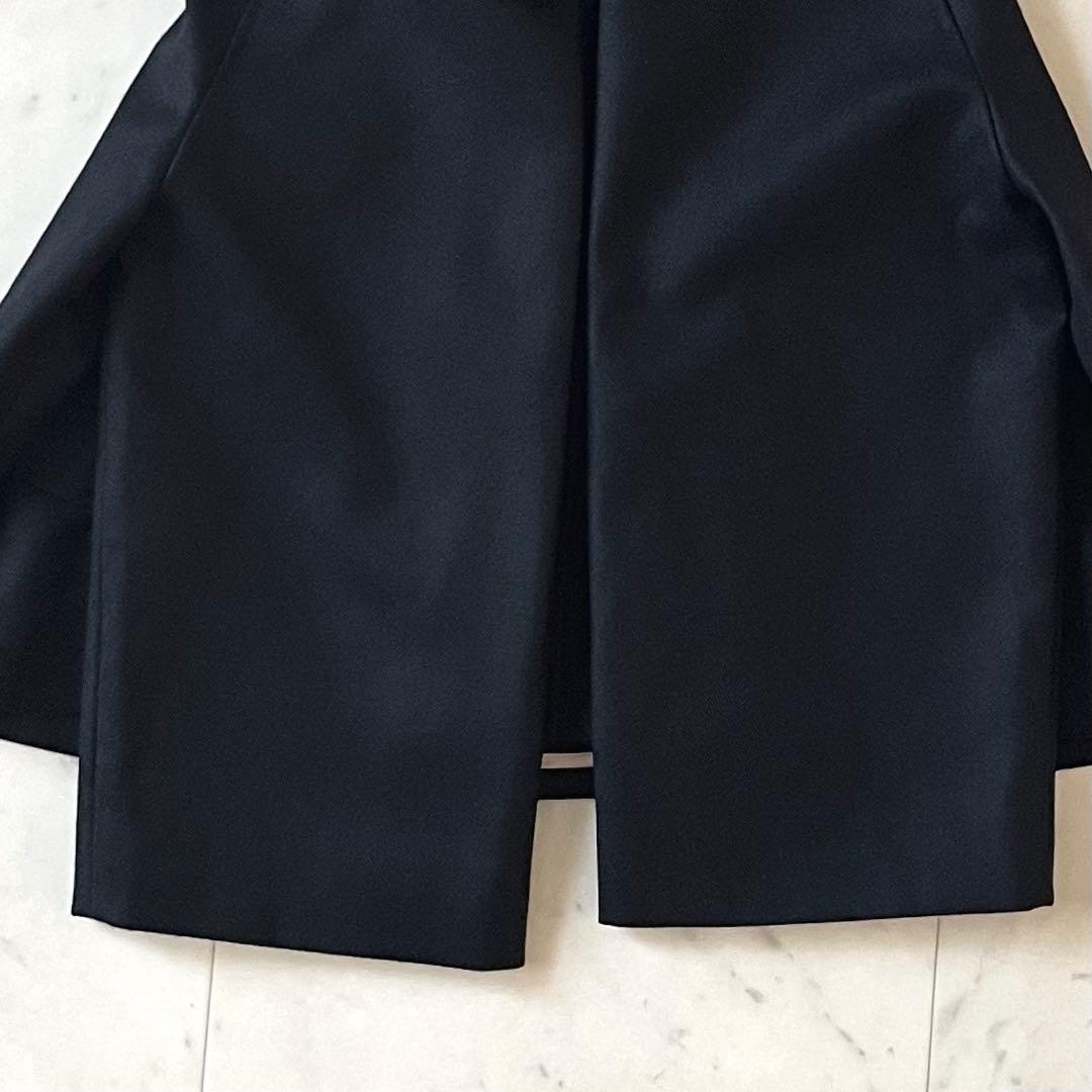 定価6,4万♪極美品 アドーア スーパー140ノーカラージャケット 38 黒