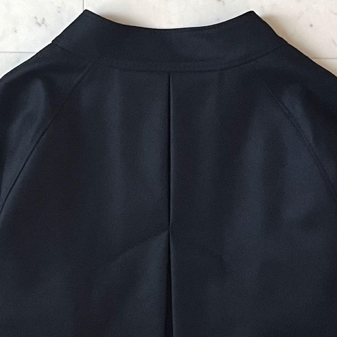 定価6,4万♪極美品 アドーア スーパー140ノーカラージャケット 38 黒