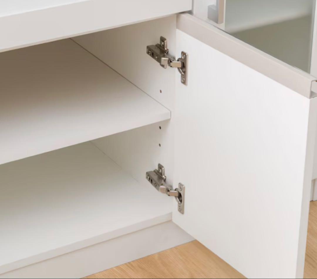 ホワイト レンジボード 幅90cm