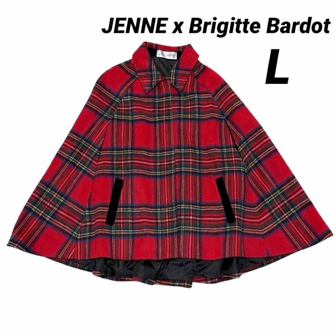 JENNE x Brigitte Bardotポンチョ風ケープコート