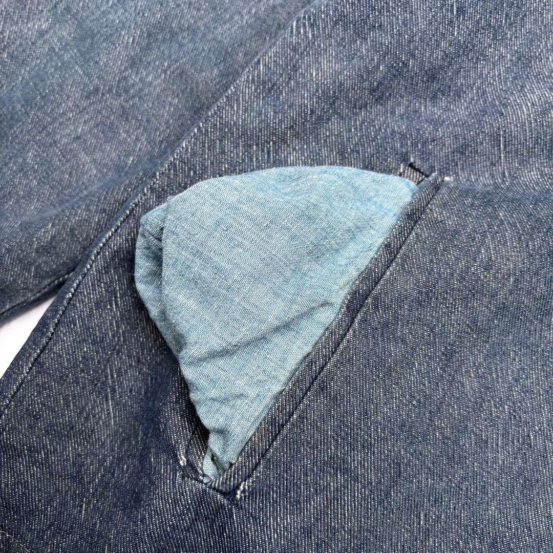 50sリバーシブル デニム セーラージャケット シャンブレー　talon