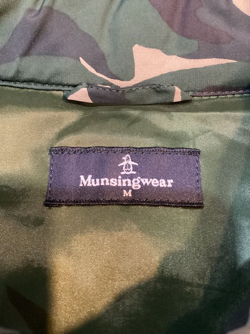 美品　MUNSINGWEAR｜マンシングウェア　ダウンジャケット　軽量　迷彩　M