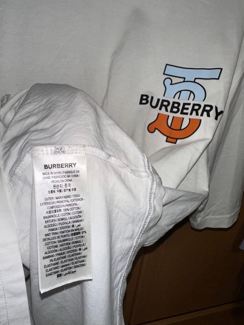 BURBERRY ロゴプリント Tシャツ ホワイト