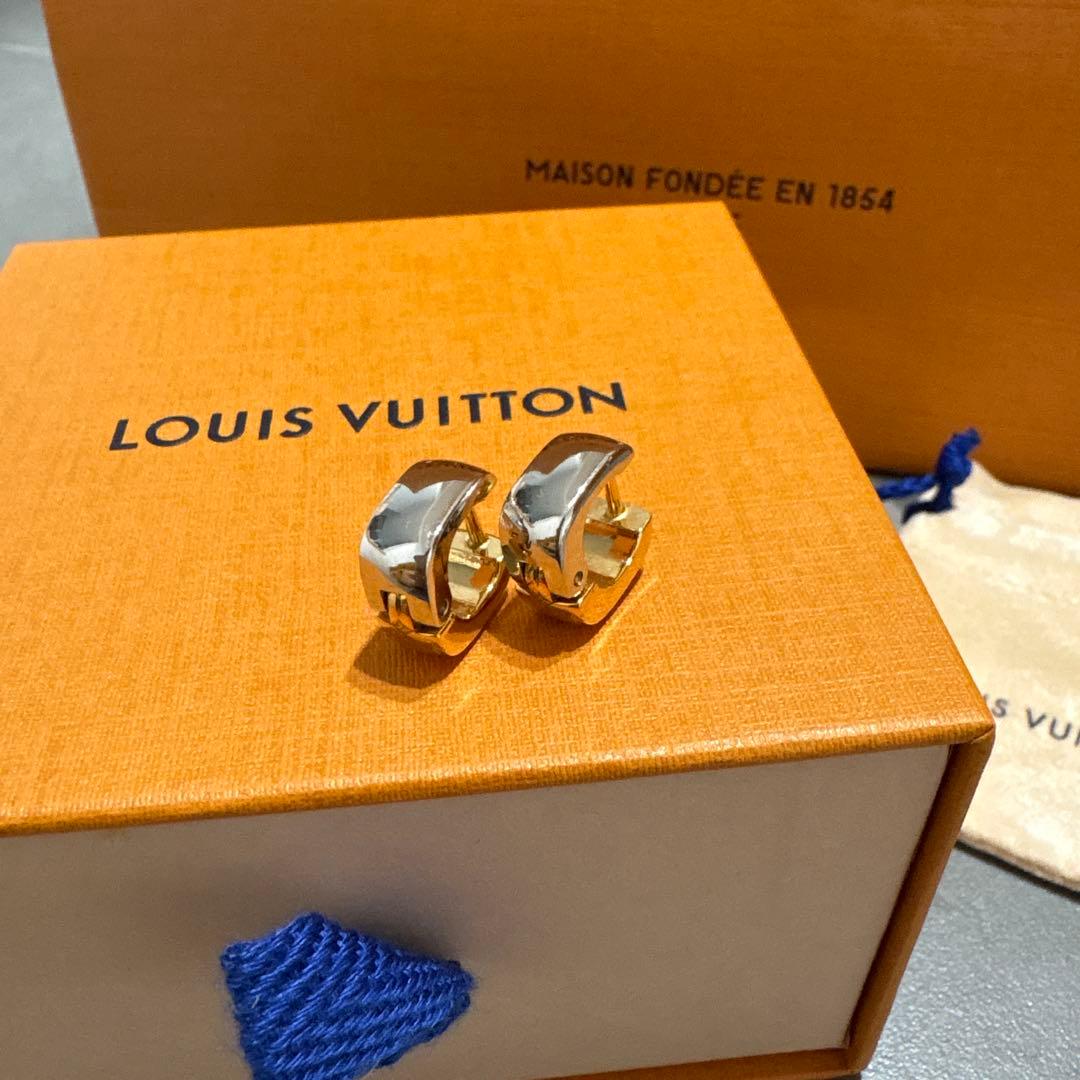 【美品！】ルイヴィトン ピアス / ブックルドレイユ ナノグラム
