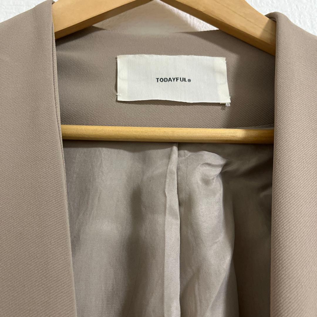 ジャケット・アウター Collerless Twill Jacket