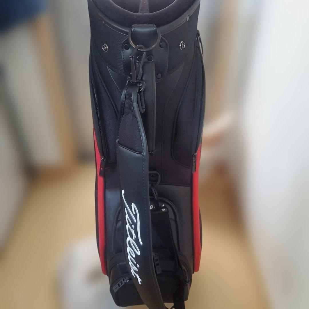 Titleist ゴルフバッグ ブラック/レッド