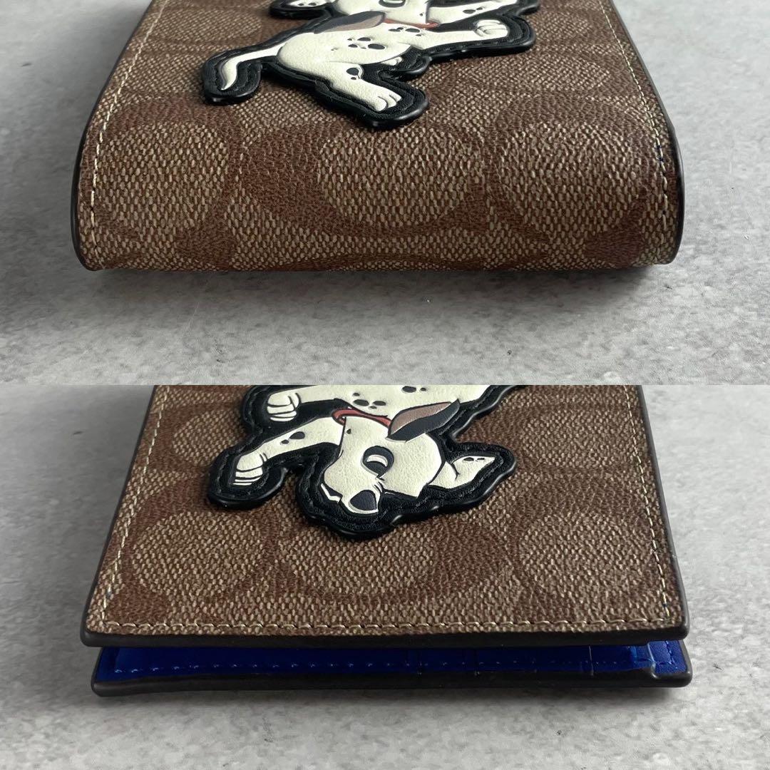 希少✨コーチ 二つ折り財布 PVC ディズニーコラボ パスケース/箱付き