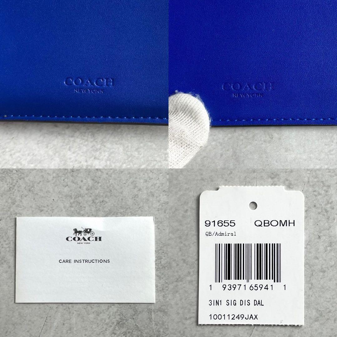 希少✨コーチ 二つ折り財布 PVC ディズニーコラボ パスケース/箱付き