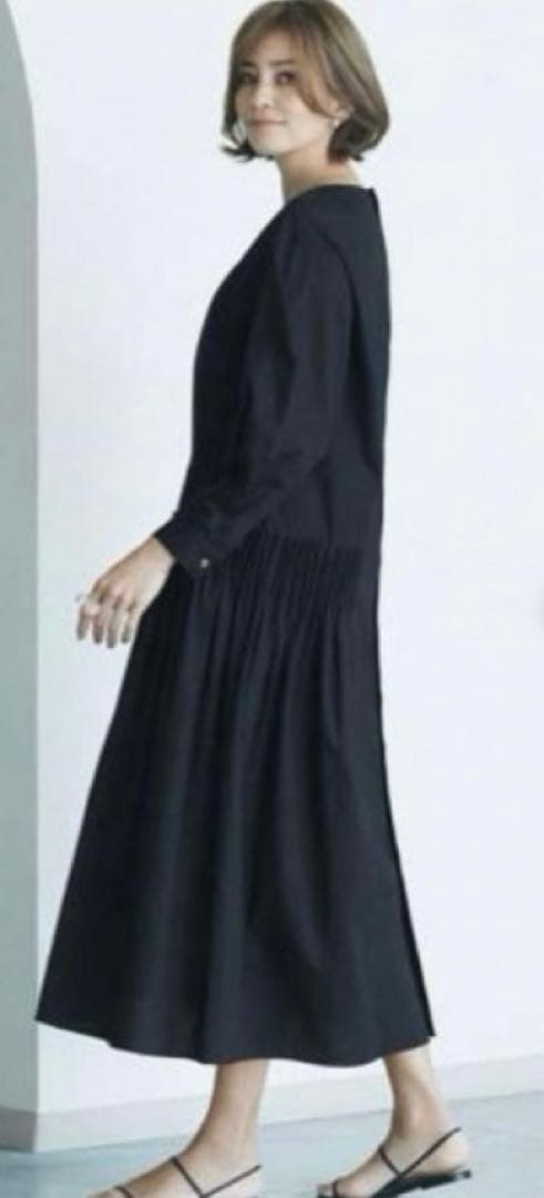 セオリーリュクス2023ロングワンピースHatch Sigrid 黒